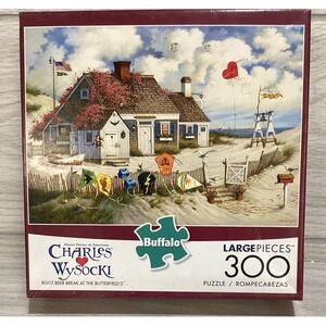 BUFFALO 300PC Puzzle‎ 21x15" Wysocki Root Beer Butterfields *Pieces Verified*
